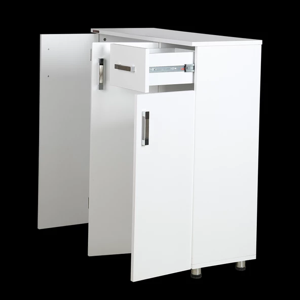 Ayakkabılık 12954 Beyaz Çok Amaçlı Model Beyaz Hard suntalem Demonta 5raf El Yapı - 3