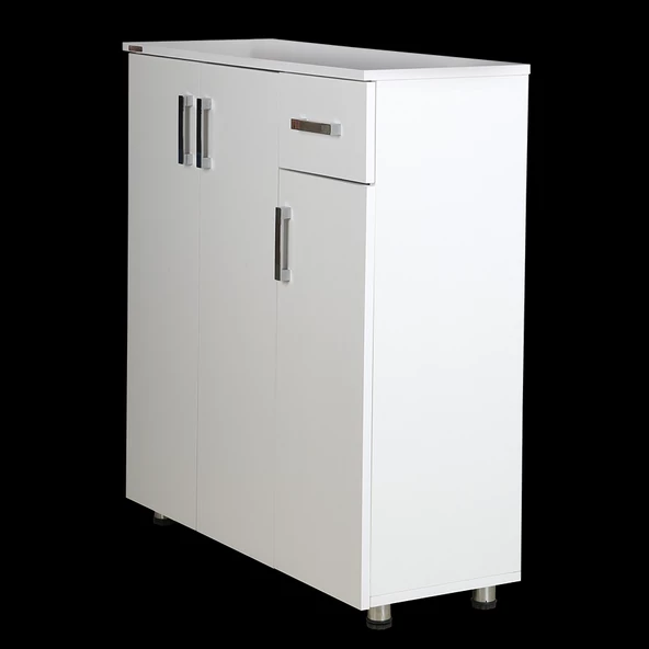 Ayakkabılık 12954 Beyaz Çok Amaçlı Model Beyaz Hard suntalem Demonta 5raf El Yapı - 4