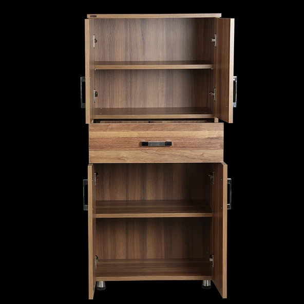 Çok Amaçlı 12947 Dolap Hard Parlak CEVİZ Suntalem 1Çekm Kutu sevk 130 El Yapım - 2