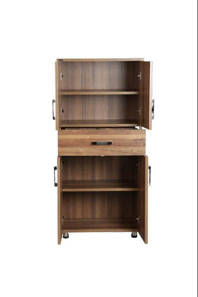 Çok Amaçlı 12942 Dolap Hard Parlak CEVİZ Suntalem 1Çekm Kutu sevk 150 Elyapım- - 3