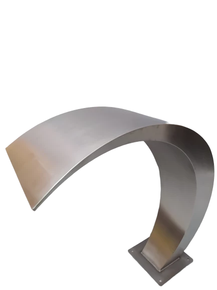 Havuz 12852 şelale Kobra 1000-400 mm 316 kalite 1,2 mm Paslanmaz çelik El Yapım - 5