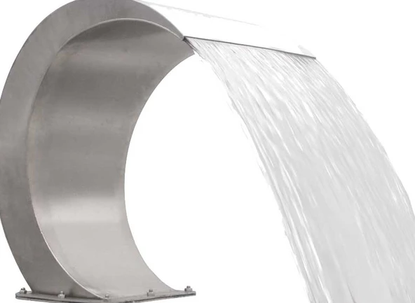 Havuz12853 şelale Kobra 1000-600 mm 316 kalite 1,2 mm Paslanmaz çelik El Yapım - 4