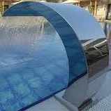 Havuz 12852 şelale Kobra 1000-400 mm 316 kalite 1,2 mm Paslanmaz çelik El Yapım - 4