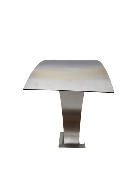 Havuz 12852 şelale Kobra 1000-400 mm 316 kalite 1,2 mm Paslanmaz çelik El Yapım - 7