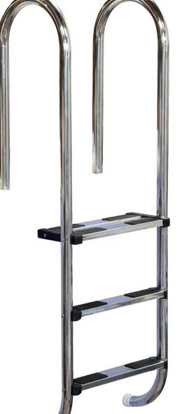 Havuz 12840 Merdiveni 316 Kalite Paslanmaz Çelik CNC kesimli 3 Basamaklı El Yapım - 2