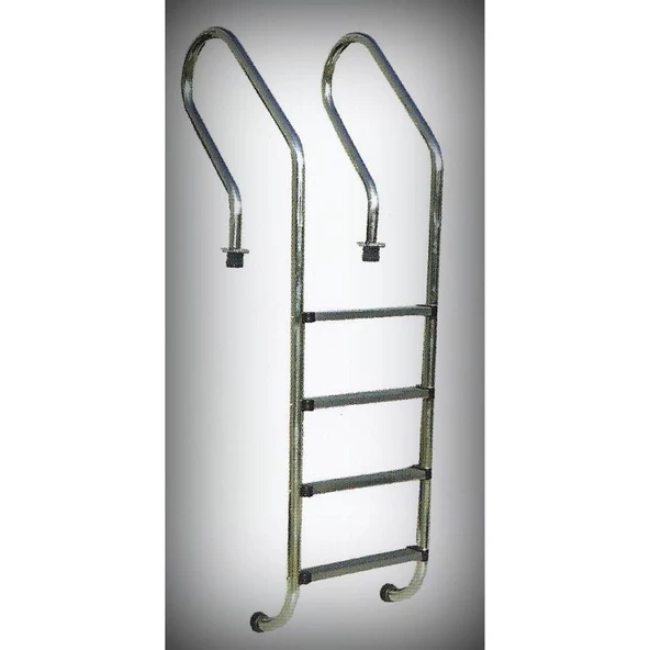 Havuz Merdiveni 304 Kalite 12806 Paslanmaz Çelik CNC kesimli 3 Basamaklı El Yapım - 2