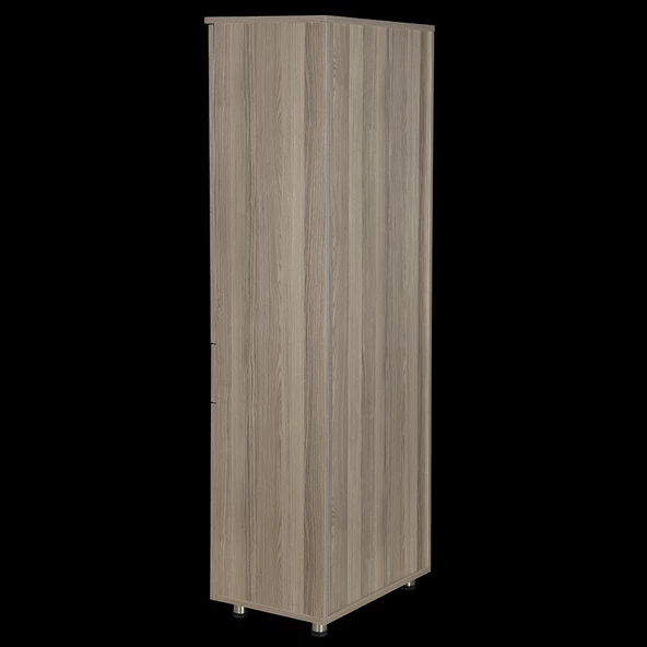 Çok Amaçlı 12687 ST Dolap 180 cm Hard Parlak CORDOBA Suntalem 4Raf 1Çekmece El Yapım - 5