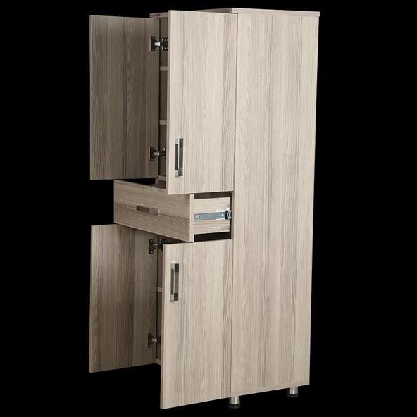 Çok 12682 Amaçlı Dolap Hard Model Parlak CORDOBA Suntalem 4 Raf 1Çek 150 El Yapım - 3