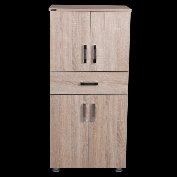 Çok Amaçlı 12679 Dolap Model Hard Parlak SOMON Suntalem 4Raf 1Çekme 130 El Yapım