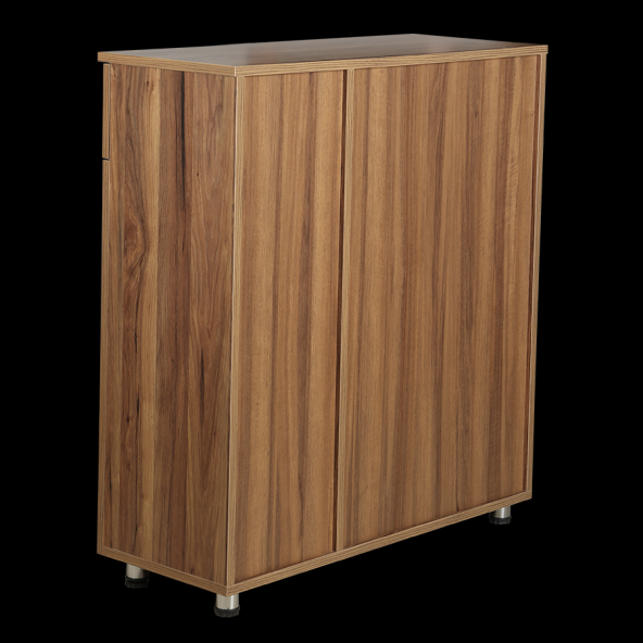 Ayakkabılık 12673 Çok Amaç Model Parlak CEVİZ Hard suntalem Demonte 5raf El Yapım - 5