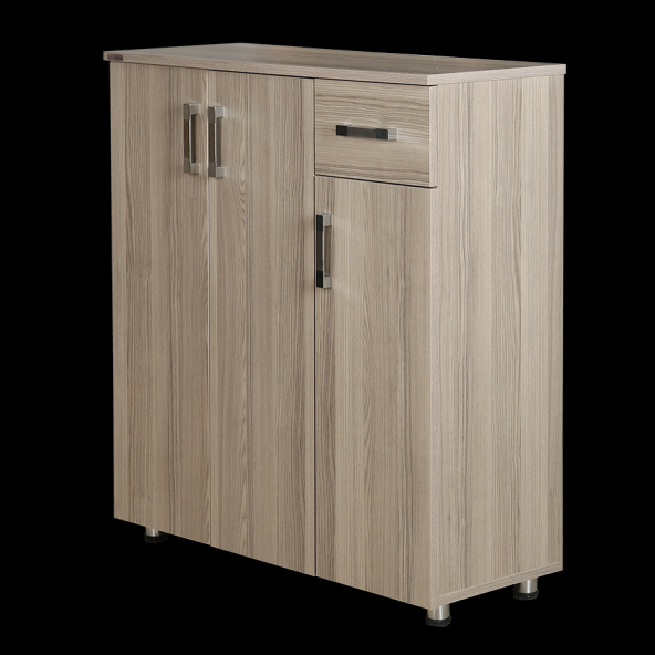 Ayakkabılık 12672 Çok Amaç Model Parlak CORDOBA Hard suntalem Demonte 5raf 1çek