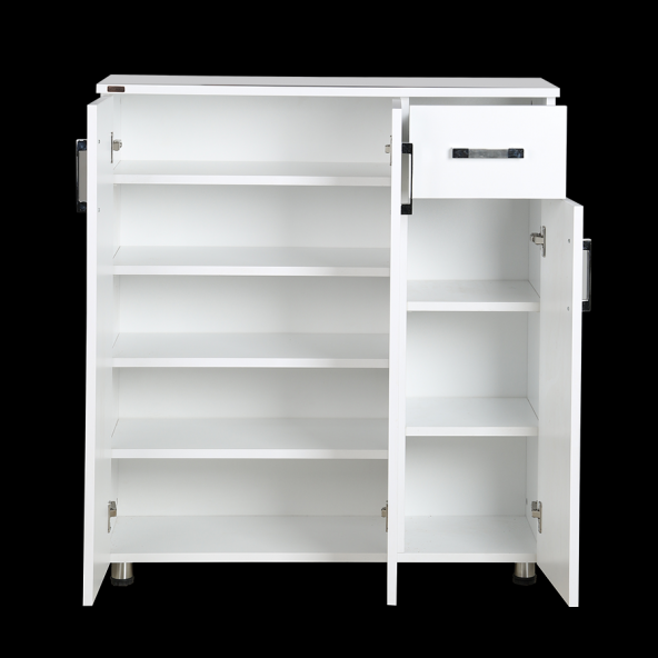 Ayakkabılık 12670 Çok Amaç Model Parlak BEYAZ Hard suntalem Demonte 5raf El Yapı - 2