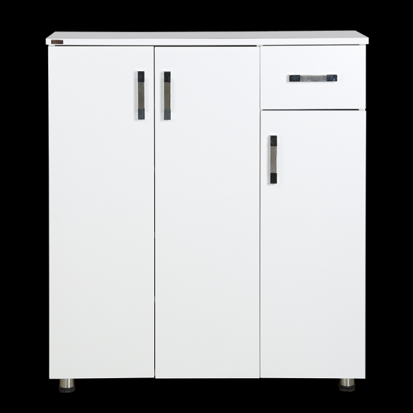 Ayakkabılık 12670 Çok Amaç Model Parlak BEYAZ Hard suntalem Demonte 5raf El Yapı