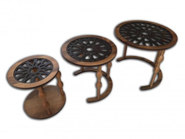 Zigon CNC 12468 ST Osmanlı Motif İşleme Metal Ayak Kütük Desen MDF tabla El Yapım - 2