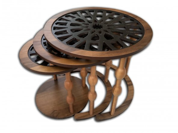 Zigon CNC 12468 ST Osmanlı Motif İşleme Metal Ayak Kütük Desen MDF tabla El Yapım - 3