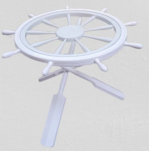 Orta sehpa 12455 Dümen Model Kayın Çapraz X Ayak Parlak Beyaz Lake Boya El Yapım - Resim 8