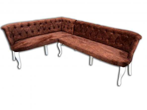 Köşe 12430 Tk Chester Model Kayın Torna Aslan Ayak Kapitone baby face kumaş döşem - 2