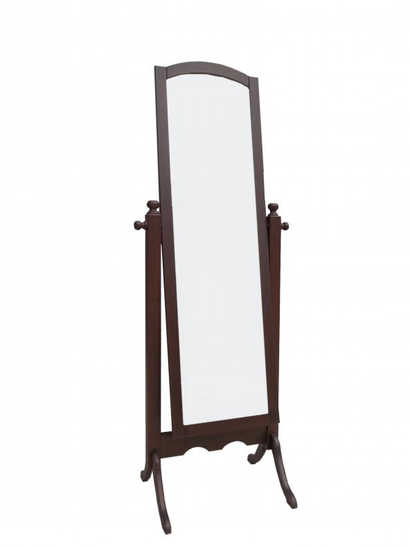 Ayna Boy 12409 Dikdörtgen Model Ahşap Kayın MDF Parlak Ceviz Natüre boya El Yapım - 2