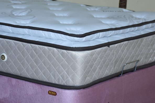Baza Başlık Yatak 13450 Tay tüy Pembe Kumaş Ortop Pedli Cotton Yatak 100*200 - 2