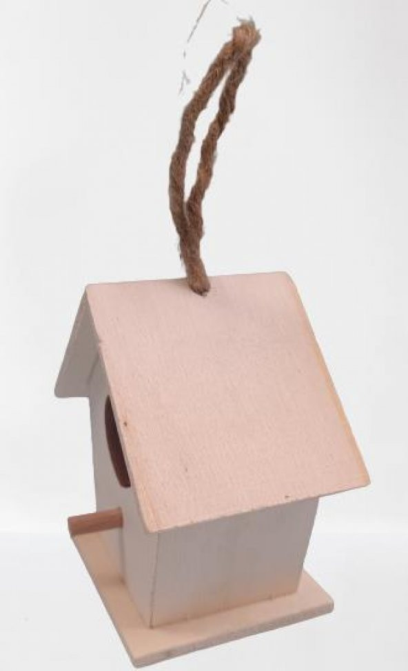 Hobi 90025 Dekoratif Model Minik Kuş Yuvası Ahşap HAM MDF El Yapımı - 4