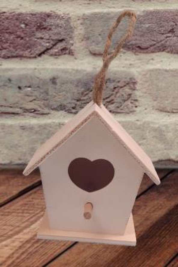 Hobi 90025 Dekoratif Model Minik Kuş Yuvası Ahşap HAM MDF El Yapımı - 5