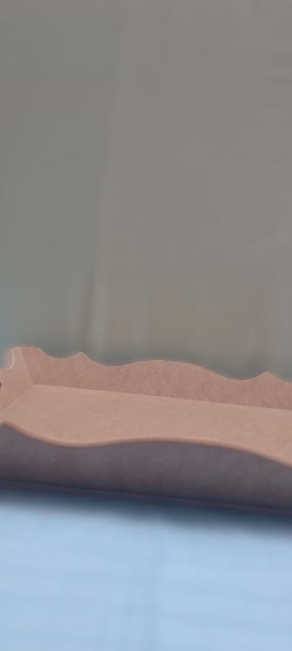 Hobi 90036 Dekoratif Tepsi Ayaklı Şımarık Model HAM Ahşap MDF El Yapımı - 6