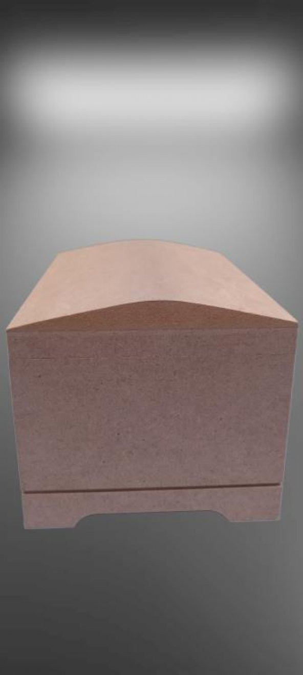 Hobi 90042 Dekoratif Sandık Seti Model Mini İkili HAM Ahşap MDF El Yapımı - 5