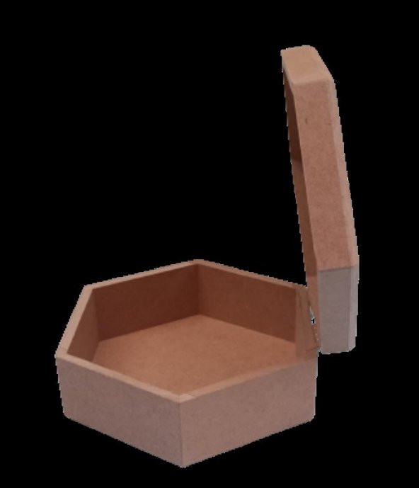 Hobi 90047 Dekoratif Model Öğrenci Kutu HAM Ahşap MDF El Yapımı - 2