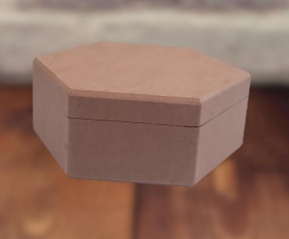 Hobi 90047 Dekoratif Model Öğrenci Kutu HAM Ahşap MDF El Yapımı - 3