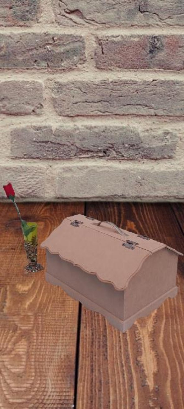 Hobi 90037 Dekoratif Takım Çantası Model HAM Ahşap MDF El Yapımı - 8