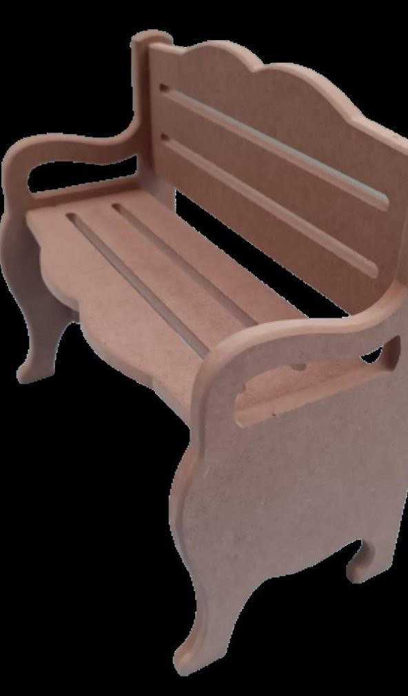 Hobi 90054 Dekoratif Model BanK Tipi Havluluk HAM Ahşap MDF El Yapımı - 2