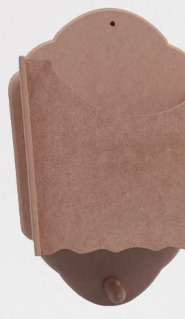 Hobi ADN 90055 Dekoratif Gazetelik Kutu Model HAM Ahşap MDF El Yapım - 5