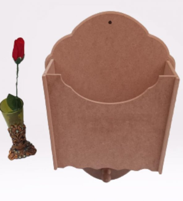 Hobi ADN 90055 Dekoratif Gazetelik Kutu Model HAM Ahşap MDF El Yapım - 8