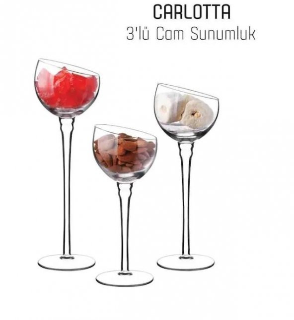 Perotti carlotta ayaklı sunumluk - mumluk cam aksesuar 11289 - 4