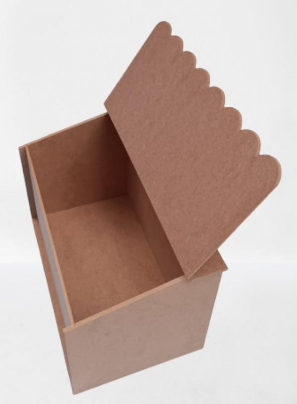 Hobi 90067 Dekoratif Ekmeklik Ev Şekli Ahşap MDF HAM El Yapımı - 5