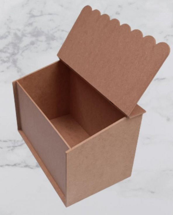 Hobi 90067 Dekoratif Ekmeklik Ev Şekli Ahşap MDF HAM El Yapımı - 6