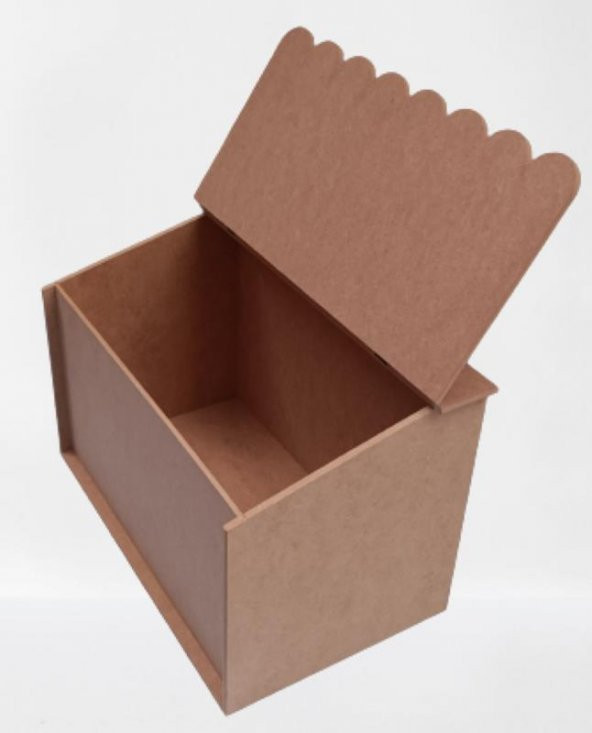 Hobi 90067 Dekoratif Ekmeklik Ev Şekli Ahşap MDF HAM El Yapımı - 7