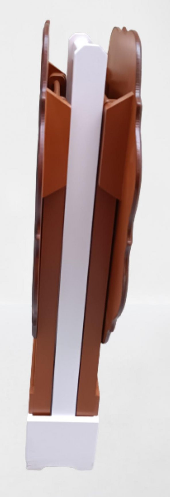 Çanta Zigon 90080 Sehpa Yonca Model 2 li Tk Ahşap MDF Parlak Ceviz Renk Kutu sevk - 7