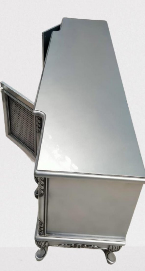 TV Sehpası ST 110980 Büyük Lüx Model Lükens ASLAN Ayak Oymalı Gölge Varak El YapI - 2