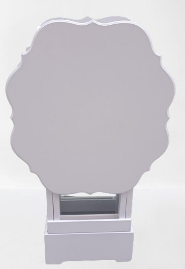 Çanta Zigon 90084 Yonca Model İkili Takım Ahşap Mdf Beyaz  Renk Uyumu El Yapımı - Resim 6