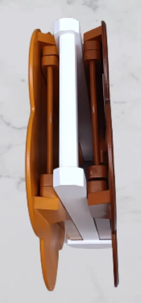Çanta Zigon 90097 Papatya Model 2li Tk Ahşap MDF Hardal Ceviz Renk Uyum El Yapım - 6