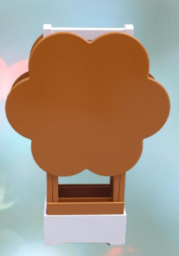 Çanta Zigon 90099 Papatya Model İkili Takım Ahşap MDF Hardal hardal Renk El Yapım - Resim 7