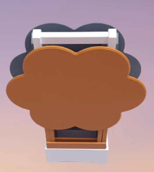 Çanta Zigon 90096 Papatya Model 2li Tk Ahşap MDF Hardal ve Gri Renk Uyum El Yapım - Resim 4