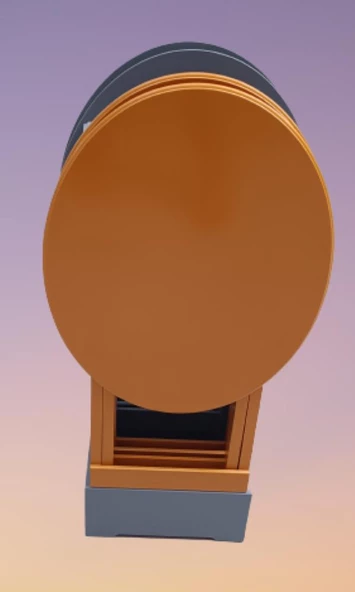 Çanta Zigon 90127 Sehpa Oval Model Dörtlü Mdf Hardal ve Gri Renk Uyumu El Yapımı