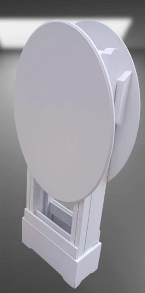 Çanta Zigon 90126 Sehpa Oval Model İkili Takım Ahşap Mdf Beyaz Renk Uyumu El Yapı - 4