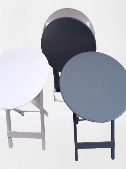 Çanta Zigon 90132 Oval Model Dörtlü Ahşap MDF Parlak Beyaz Gri Renk Uyum El Yapım - 7