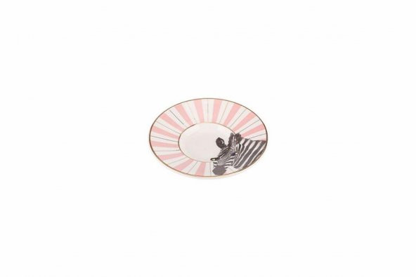 Porland Wild Life Zebra Çay Tabağı  11 cm 04ALM007474 - 2