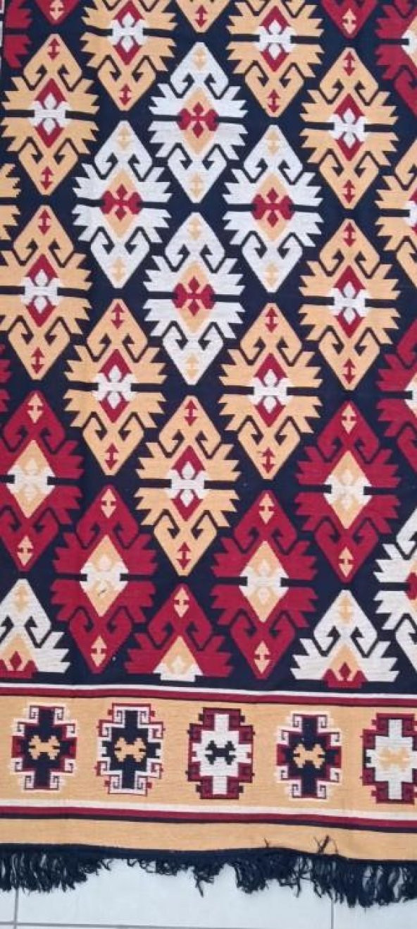 Kilim Antik 120-180 Otantik 90150 motif Model Nature Boya Çift Taraflı El yapım - 3