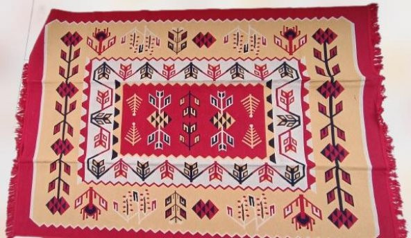 Kilim Antik 140-215 Otantik 90152 Motif Model Naturel Boya Çift Taraflı El yapımı - 2