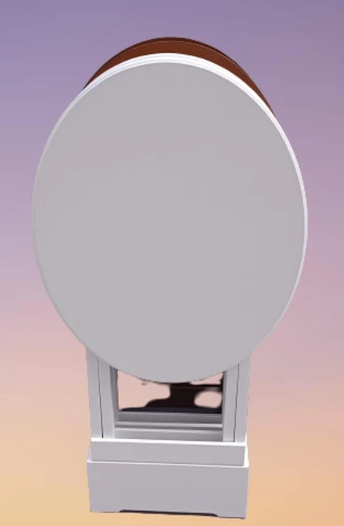 Çanta Zigon 90134 Sehpa Oval Dörtlü Model Ahşap MDF Beyaz ve Ceviz Uyum El Yapım - 4